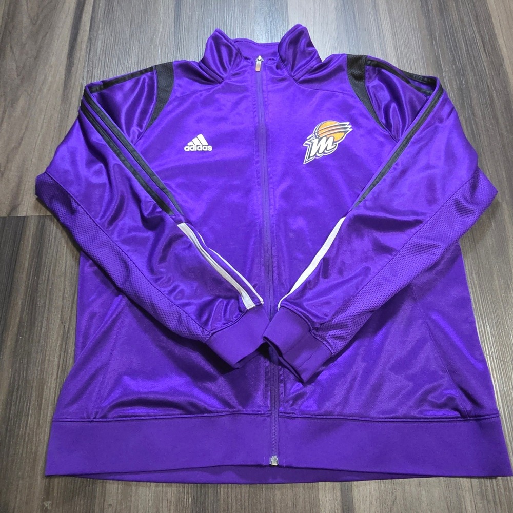 Rare Phoenix Mercury Adidas WNBA Player Issued Track Warmup Jacket Climacool L